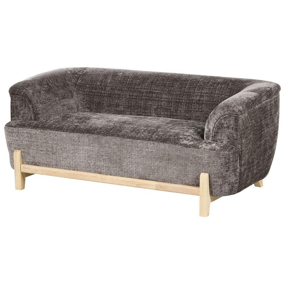 Beliani Canapé 2 places en Tissu chenille Cottage ALNOR  