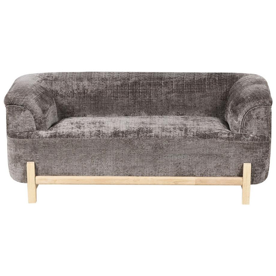 Beliani Canapé 2 places en Tissu chenille Cottage ALNOR  