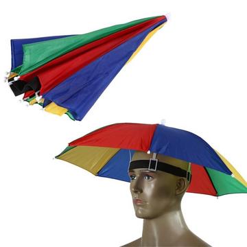 Ombrello pieghevole per testa - design colorato