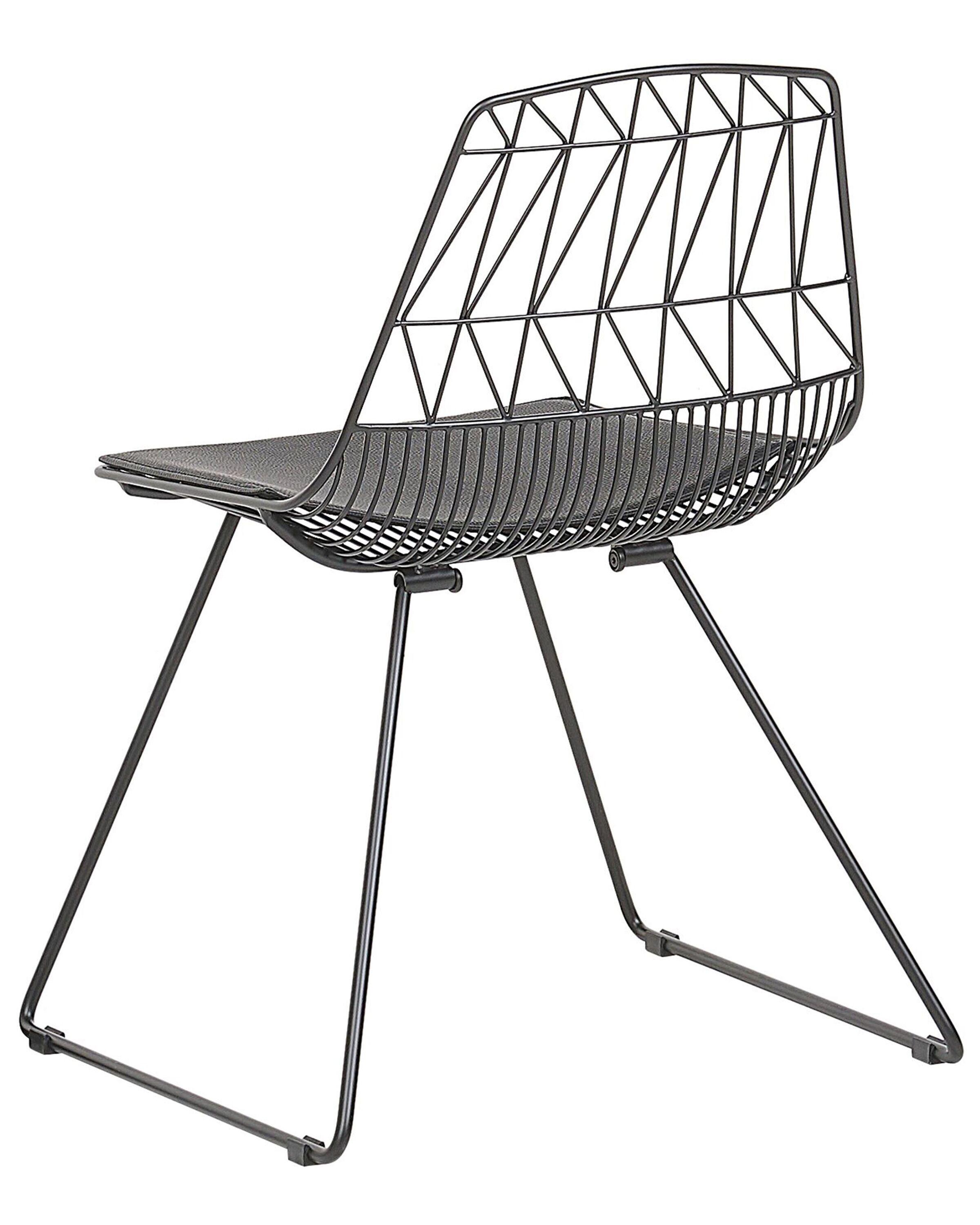 Beliani Set di 2 sedie da pranzo en Acciaio Industriale HARLAN  