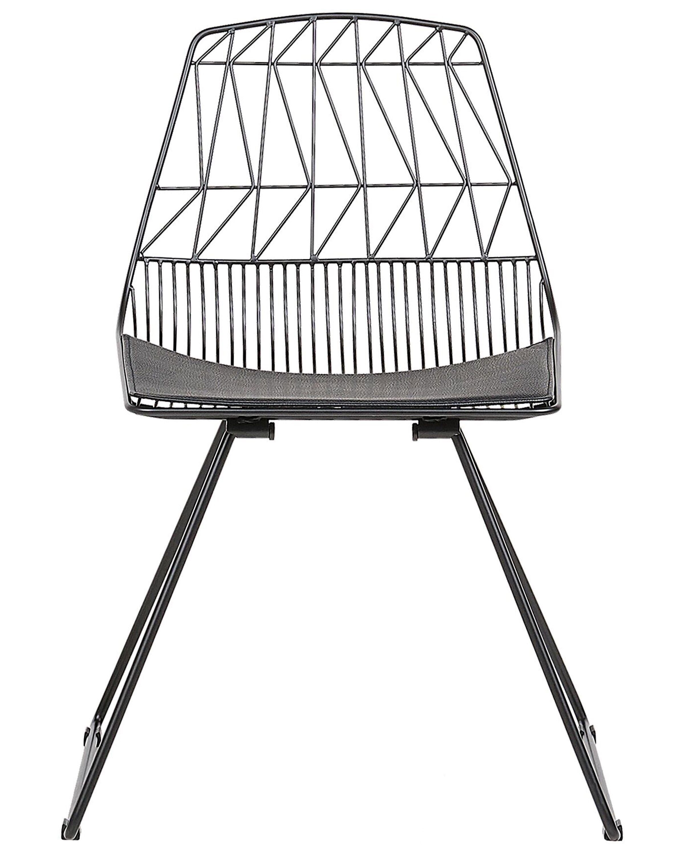 Beliani Set di 2 sedie da pranzo en Acciaio Industriale HARLAN  