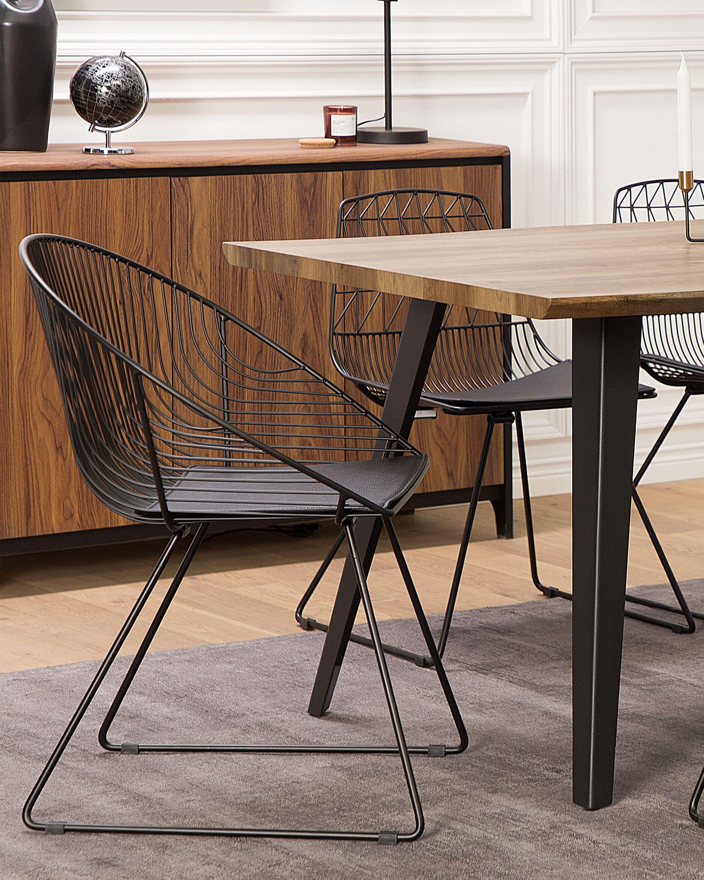 Beliani Set di 2 sedie da pranzo en Acciaio Industriale HARLAN  