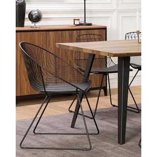 Beliani Set di 2 sedie da pranzo en Acciaio Industriale HARLAN  