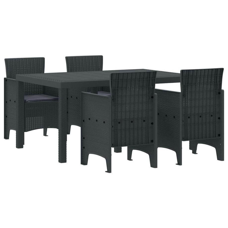 Ensemble de salle à manger pour jardin polypropylène