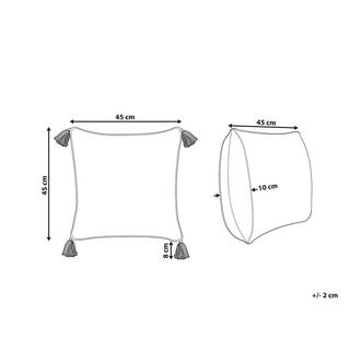 Beliani Dekokissen aus Baumwolle Klassisch SETOSA  