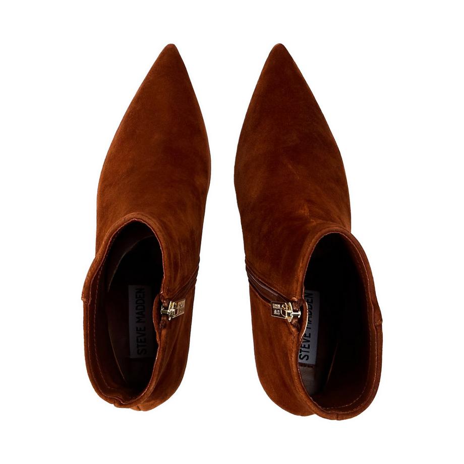 STEVE MADDEN Sabine Stivaletti in Pelle Scamosciata Tacco Gattino  