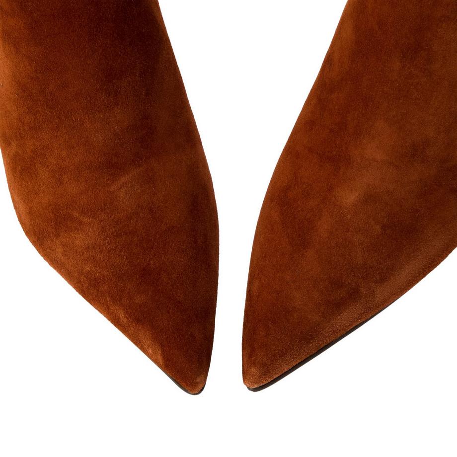 STEVE MADDEN Sabine Stivaletti in Pelle Scamosciata Tacco Gattino  