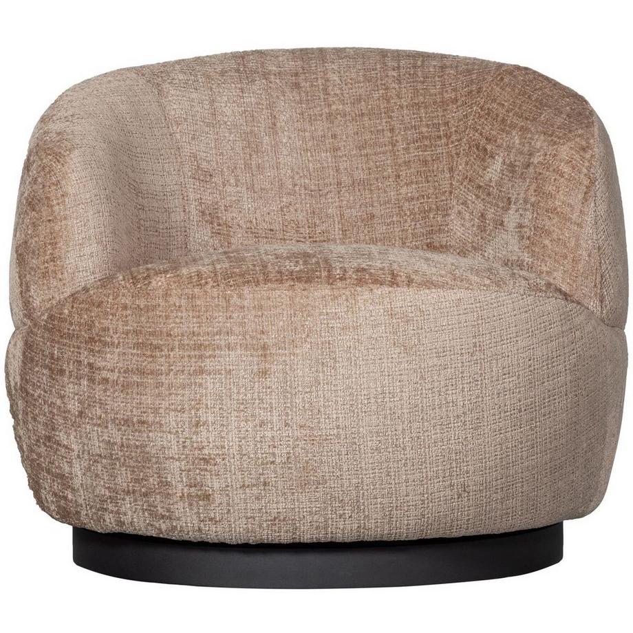 mutoni Fauteuil pivotant Woolly sable  