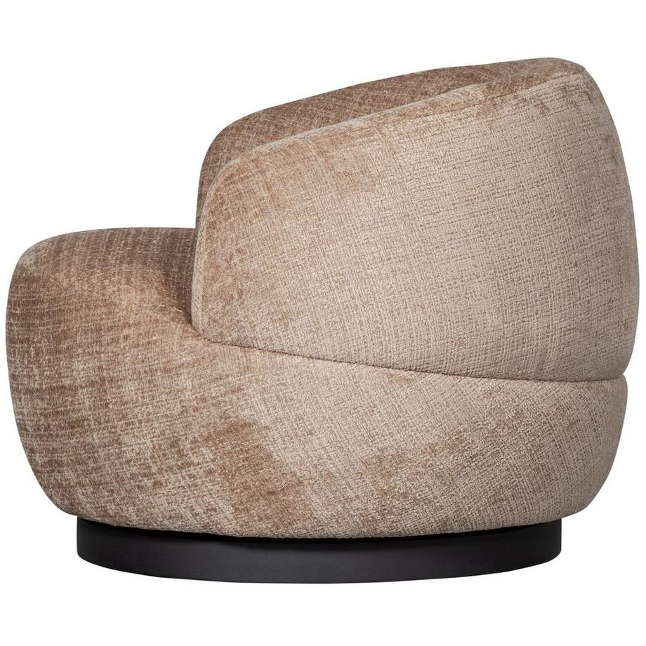mutoni Fauteuil pivotant Woolly sable  
