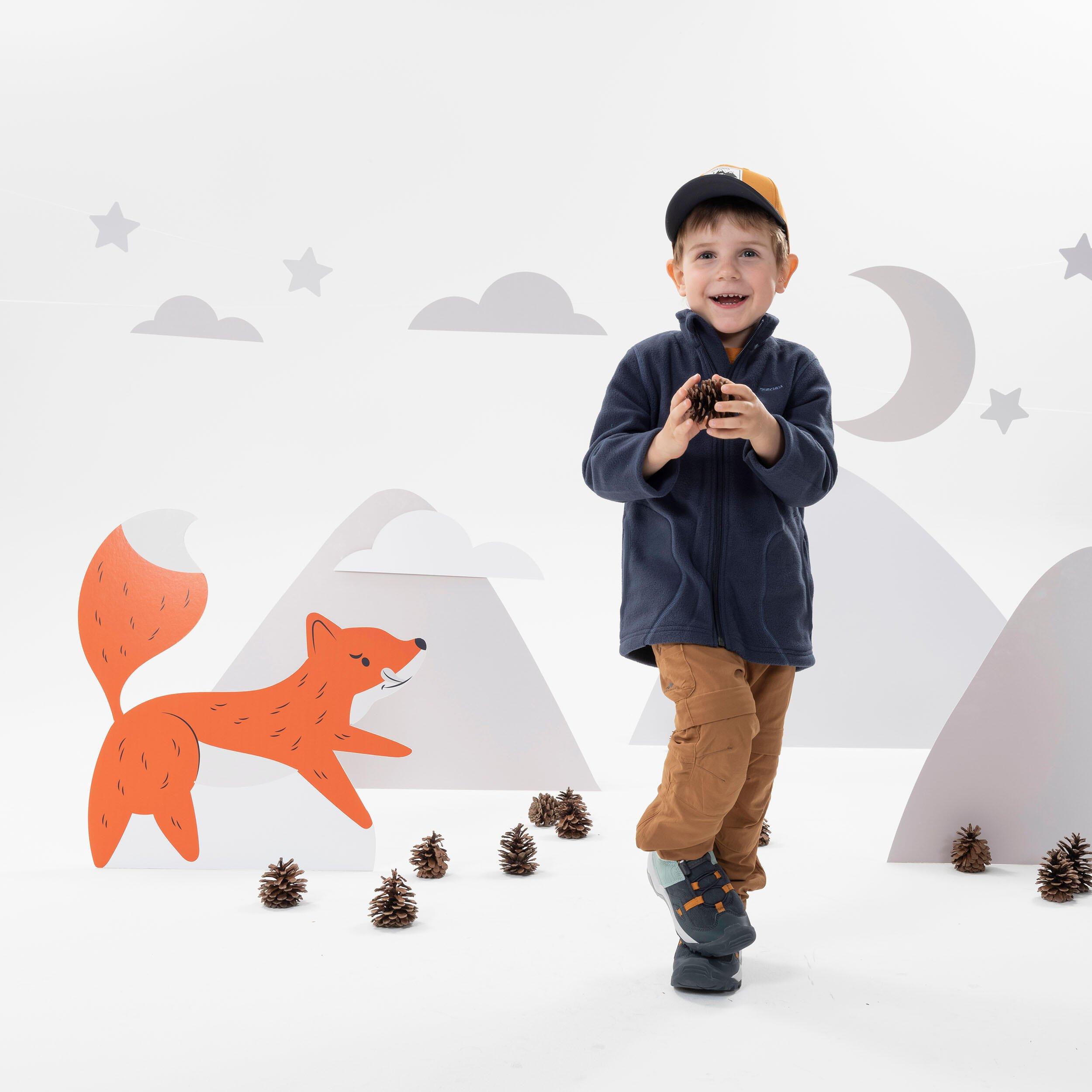 QUECHUA  Giacca pile bambino zip trekking - MH100 poliestere 