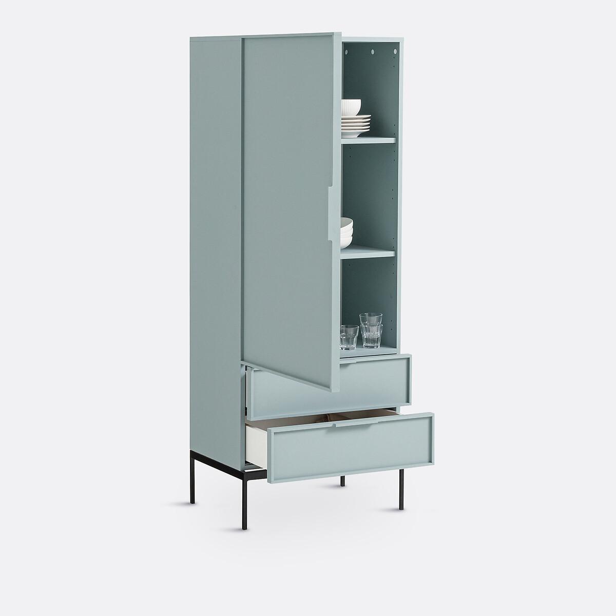 La Redoute Intérieurs  Highboard Vati mit 1 Tür und 2 Schubladen 