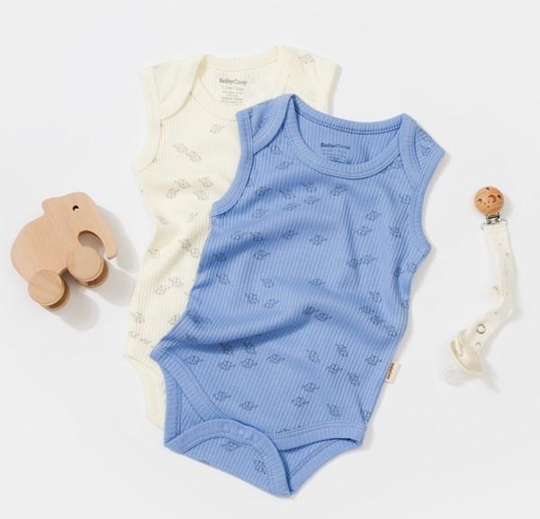 BabyCosy Organic  Body, ärmellos, 2 Pack 