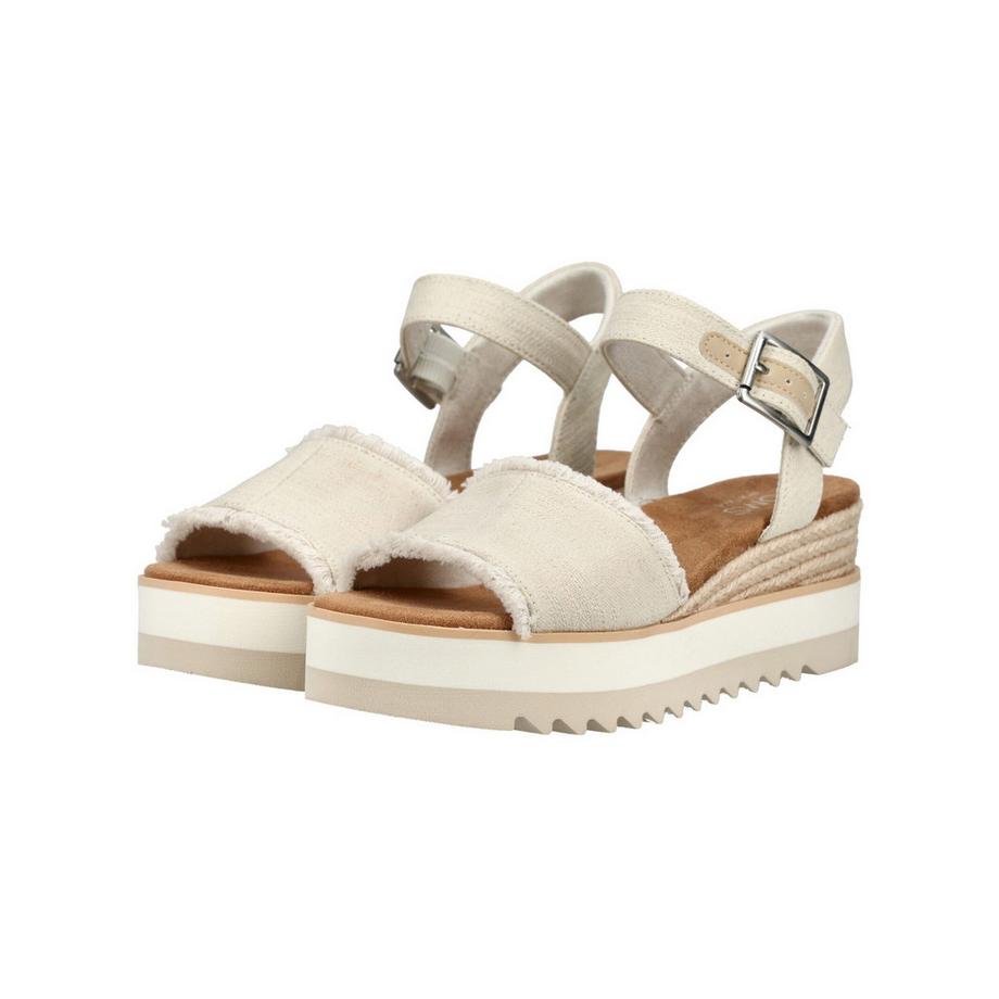 TOMS Sandales compensées avec bride avant tressée  