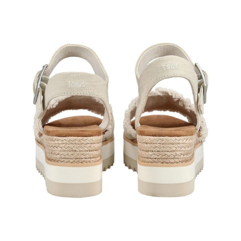TOMS Sandales compensées avec bride avant tressée  