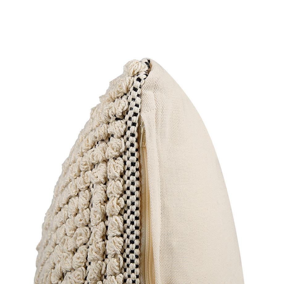 Beliani Lot de 2 coussins décoratifs en Coton Minimaliste HOWEA  