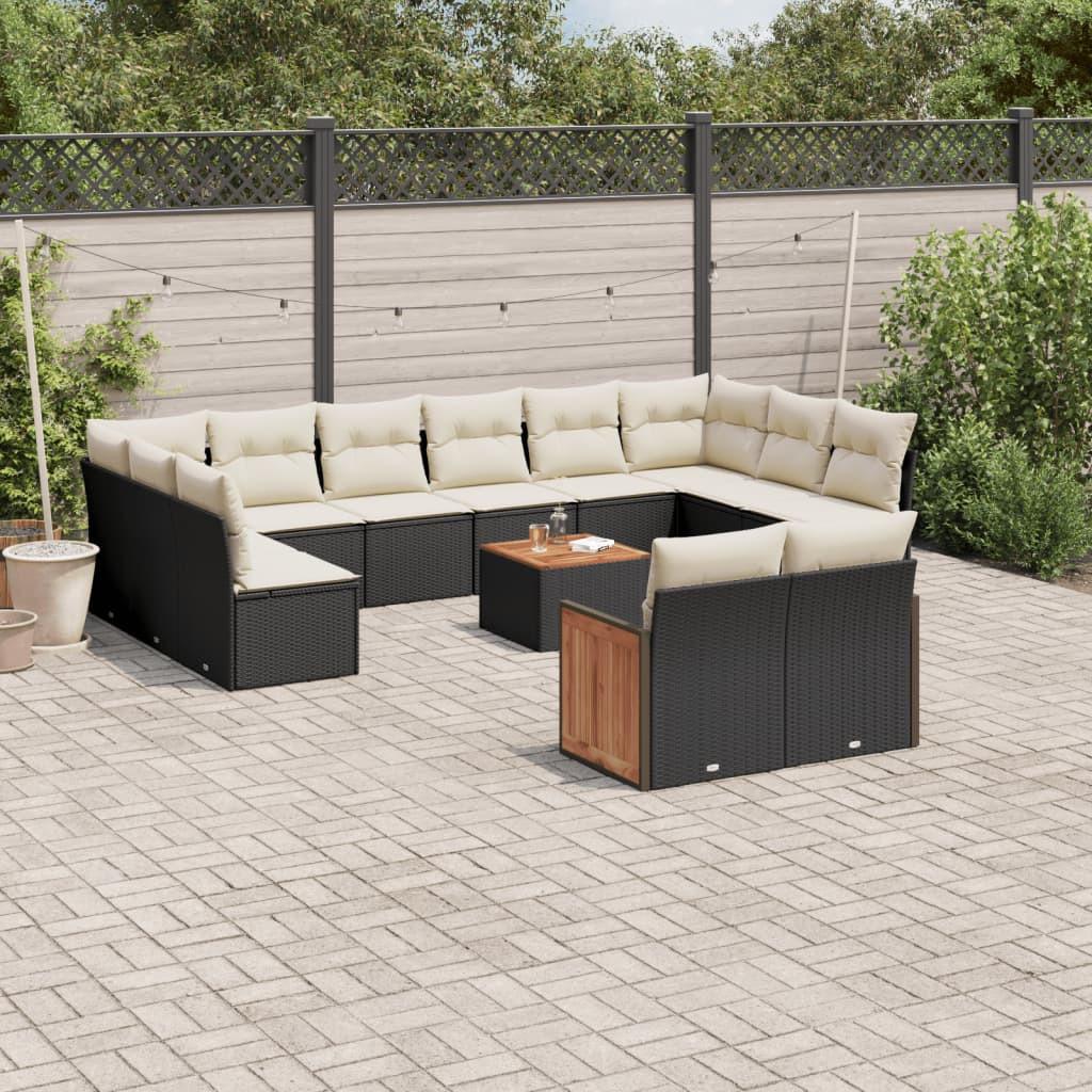 VidaXL set divano da giardino Polirattan  