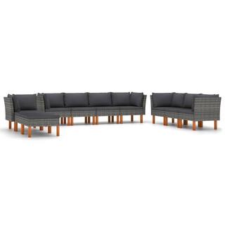 VidaXL Garten-sofa-set poly-rattan  