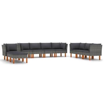 Garten-sofa-set poly-rattan