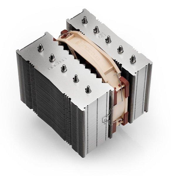 Noctua  NH-D12L système de refroidissement d’ordinateur Processeur Refroidisseur d'air Aluminium, Beige, Marron 