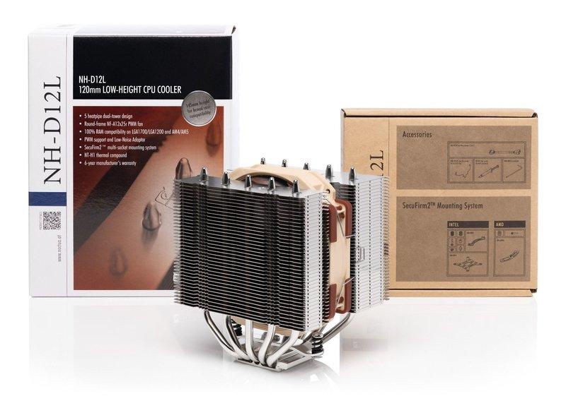 Noctua  NH-D12L Computerkühlsystem Prozessor Luftkühlung Aluminium, Beige, Braun 