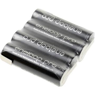 Pacco batteria 4x Stilo (AA)  eneloop Pro Reihe F1x4 linguette a saldare a Z NiMH 4.8 V 2450 mAh