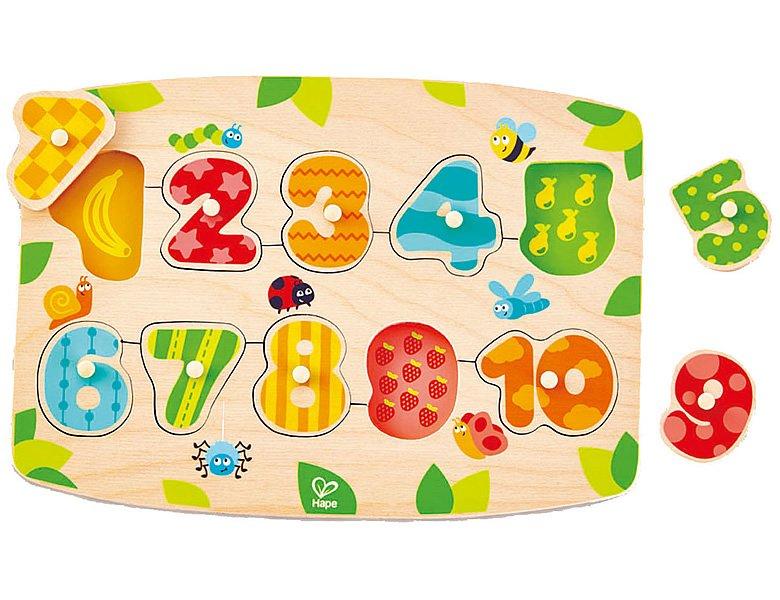 Hape  Puzzle Zahlen (10Teile) 