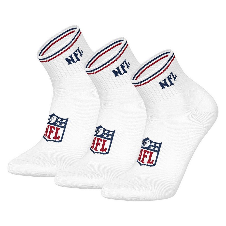 NFL Shield 3er Pack Quarter Socken  