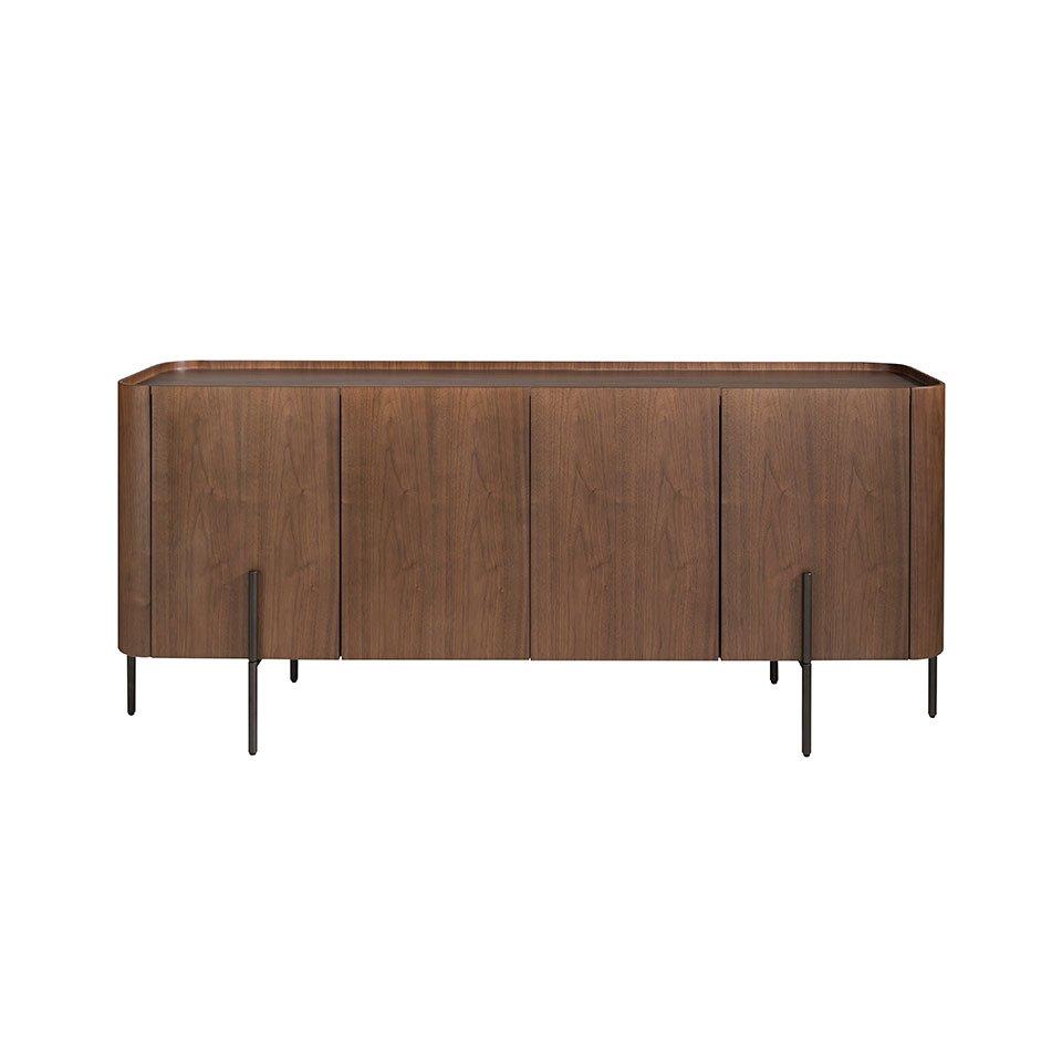 ANGEL CERDA Sideboard in Walnuss und em Stahl  