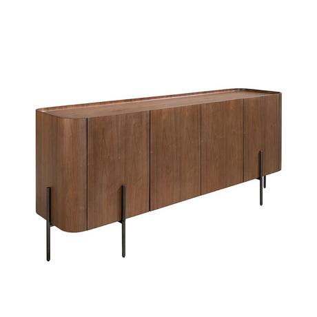 ANGEL CERDA Sideboard in Walnuss und em Stahl  