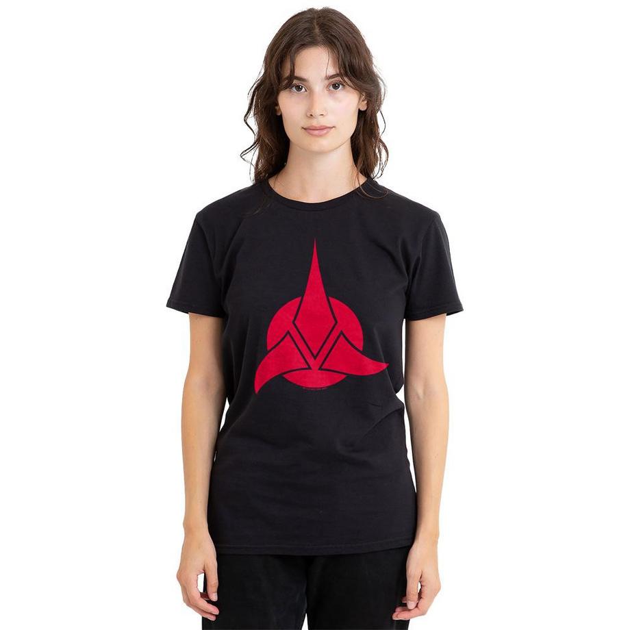 Star Trek T-Shirt Klingon Stampata Vestibilità Regolare  