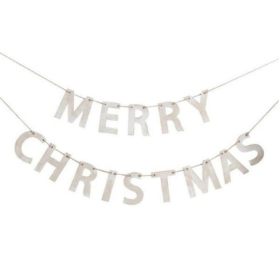 Ginger Ray  Merry Christmas Girlande aus Holz 