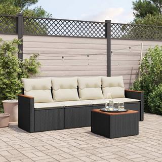 VidaXL set divano da giardino Polirattan  