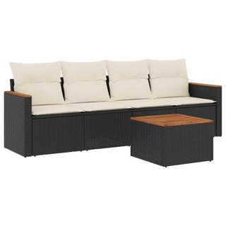 VidaXL set divano da giardino Polirattan  