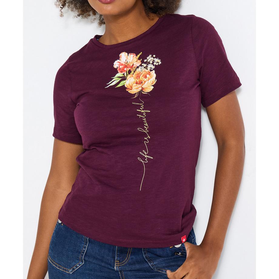Joe Browns T-Shirt Blumenmuster Grafikdruck  