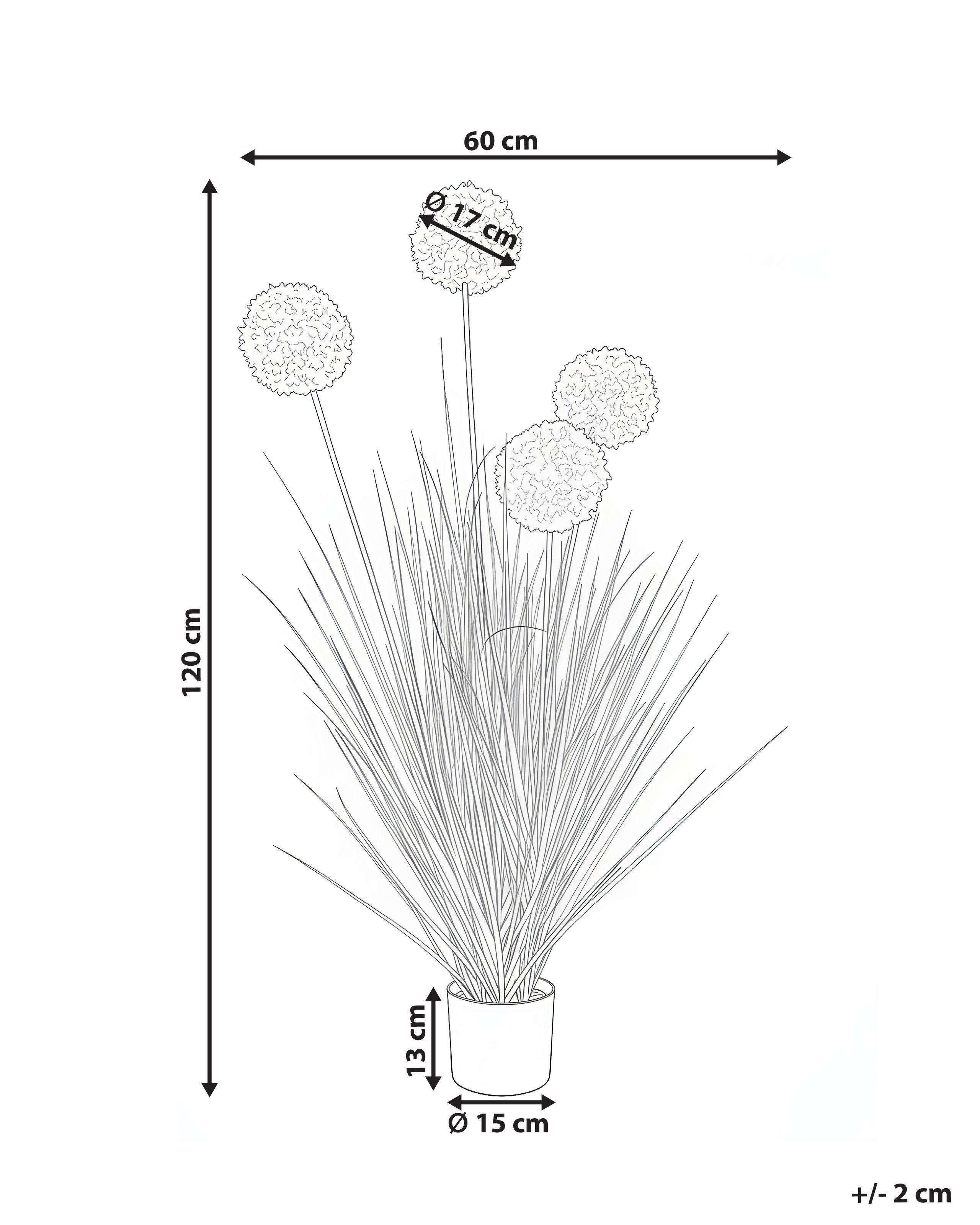 Beliani Plante artificielle en Matière synthétique Scandinave SNOWBALL BUSH  