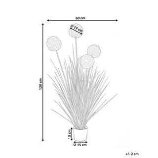 Beliani Plante artificielle en Matière synthétique Scandinave SNOWBALL BUSH  