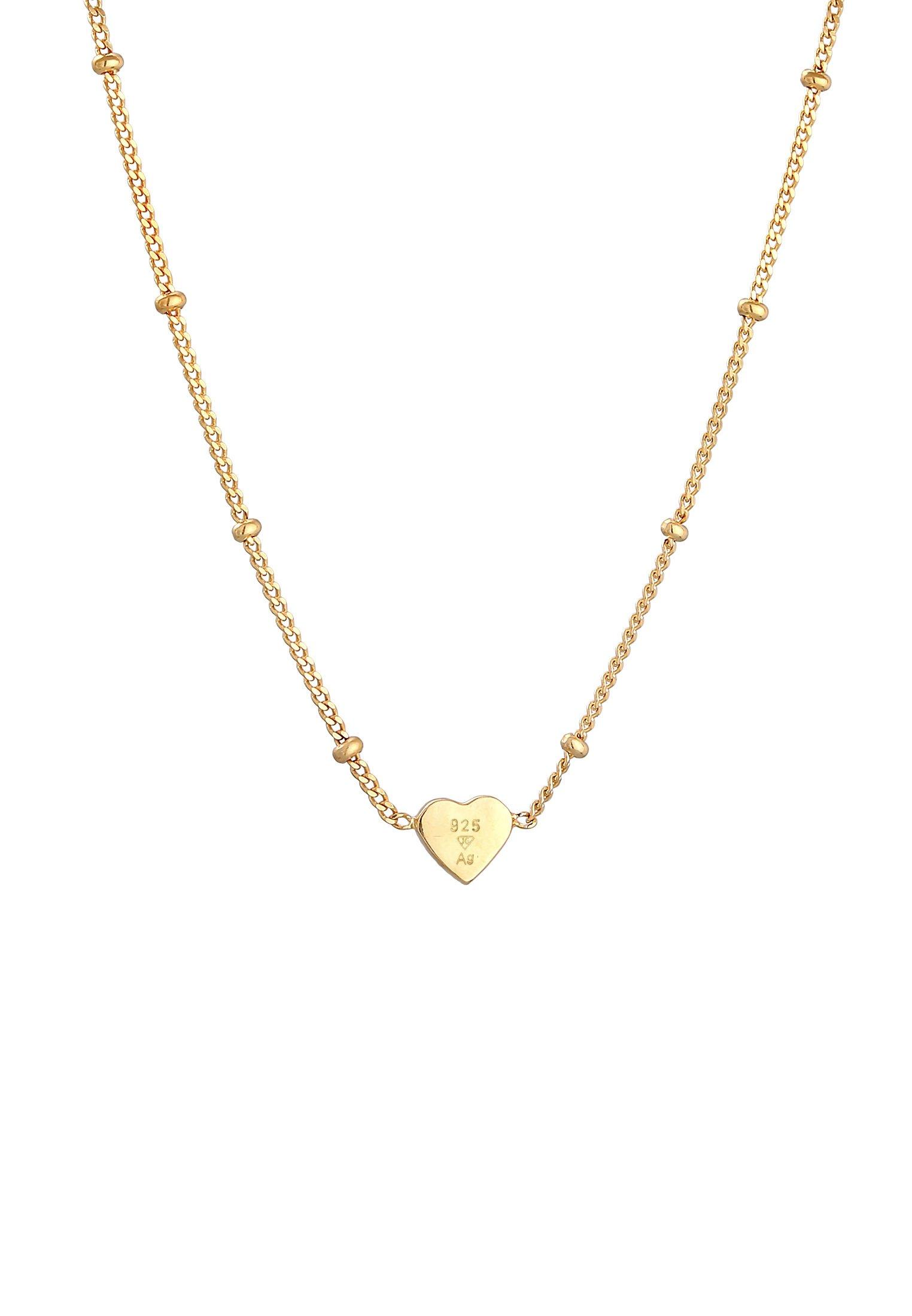 Elli  Collier Enfants Pendentif Coeur Boules Avec Émail 