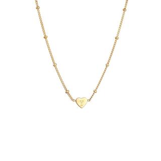 Elli  Halskette Kids Herz Emaille Kugelkette 