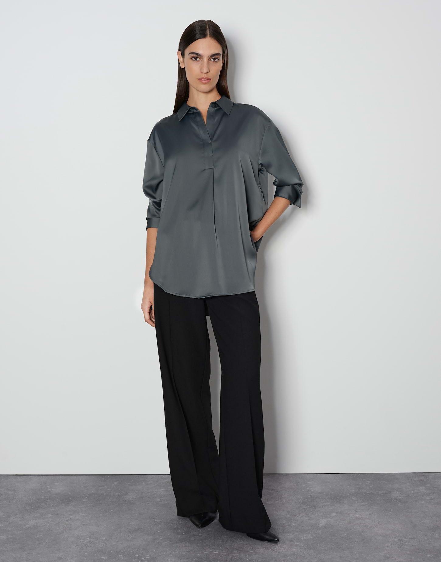 someday  Blouse en satin Zanza Droit 