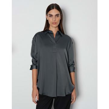 Blouse en satin Zanza Droit