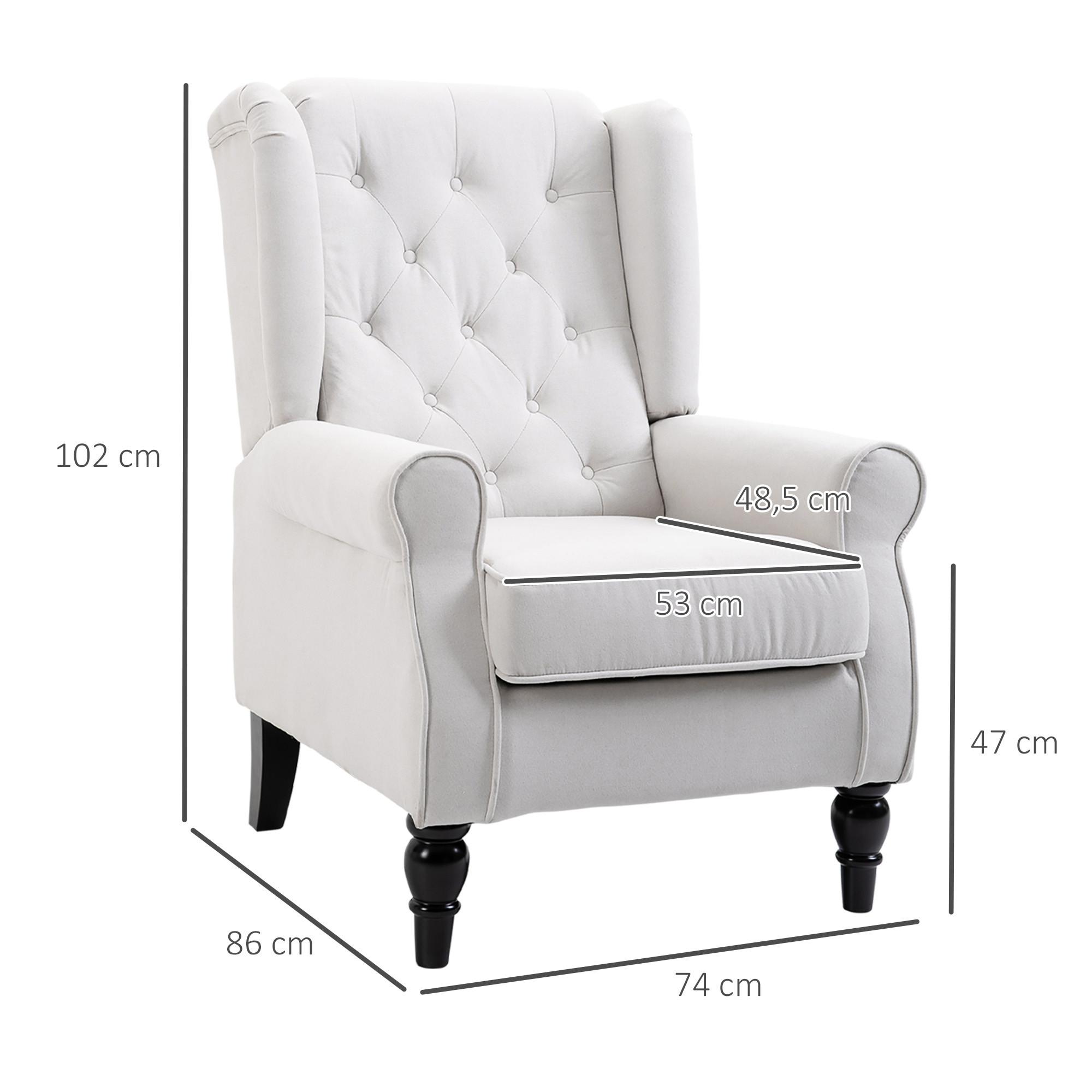 HOMCOM Fauteuil simple  