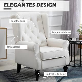 HOMCOM Fauteuil simple  