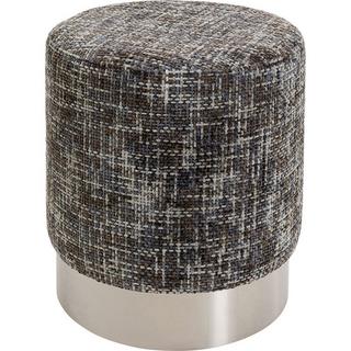 KARE Design Tabouret Berry High argent gris foncé rond 39  