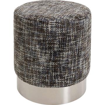 Tabouret Berry High argent gris foncé rond 39