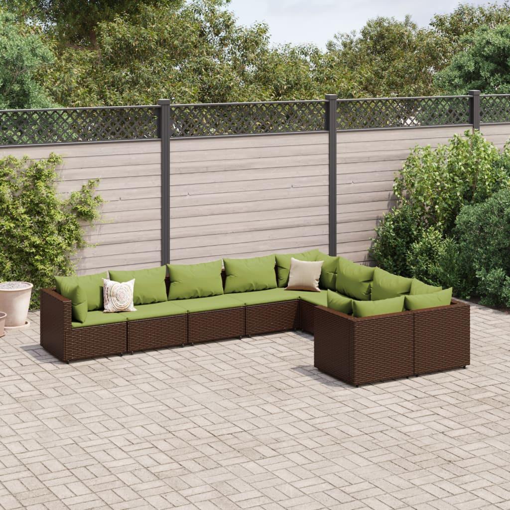 VidaXL Gartensofagarnitur poly-rattan  