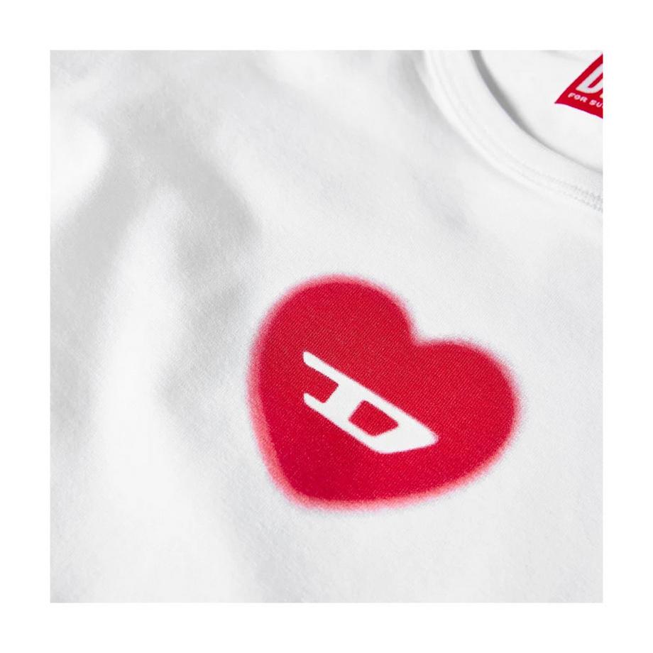 DIESEL Tele T-Shirt Kurz Geschnitten Anliegend  