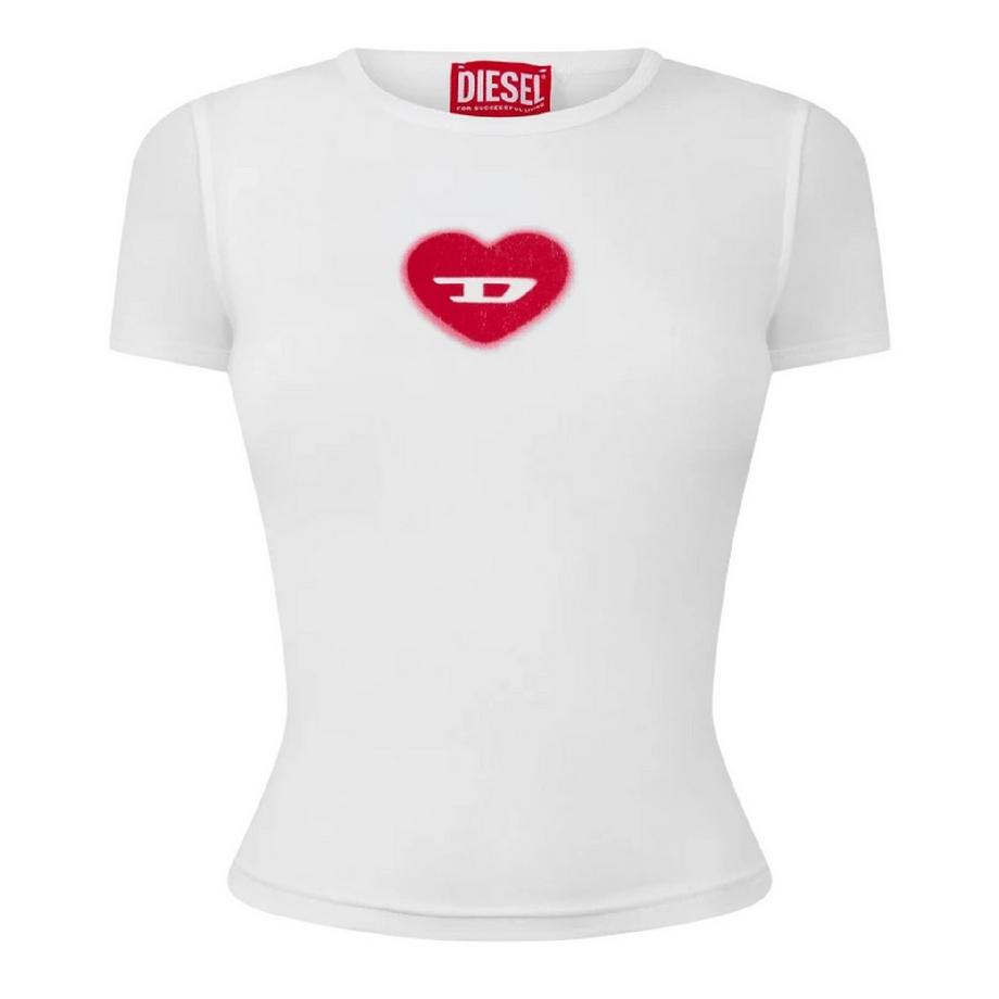 Tele T-Shirt, Kurz Geschnitten, Anliegend