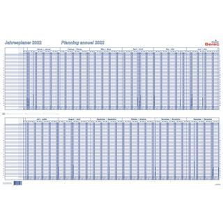 Berec BEREC Jahresplan 90x60cm B 5702 TF/22 2022, blau  