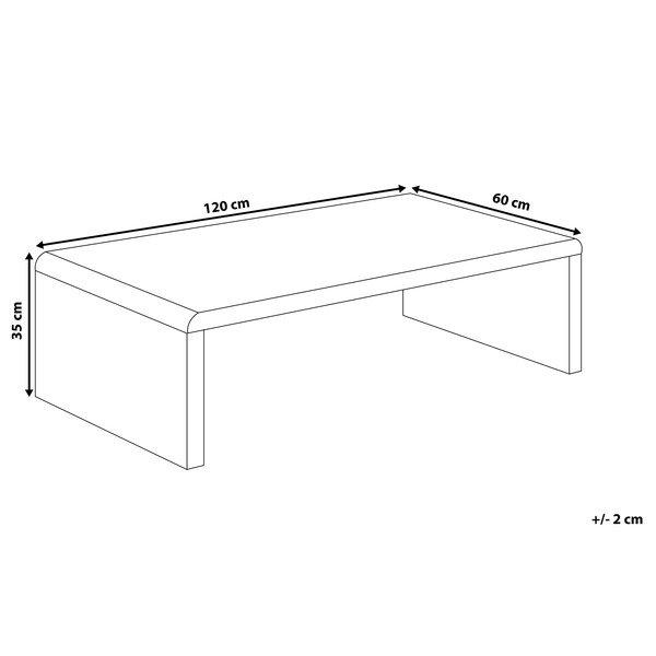 Beliani Couchtisch aus MDF-Platte Modern MILWAUKEE  