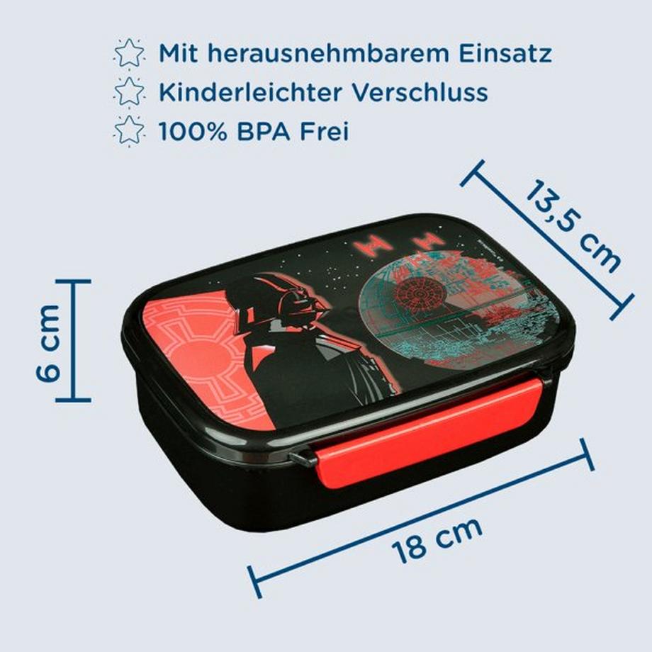 Scooli  Scooli SWML9903 Brotdose Schwarz, Rot 1 Stück(e) 